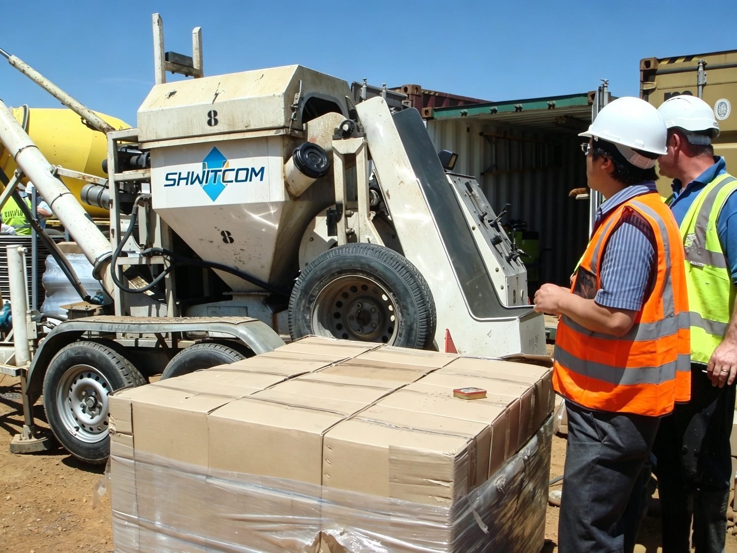 SHWITCOM concrete fibre site support